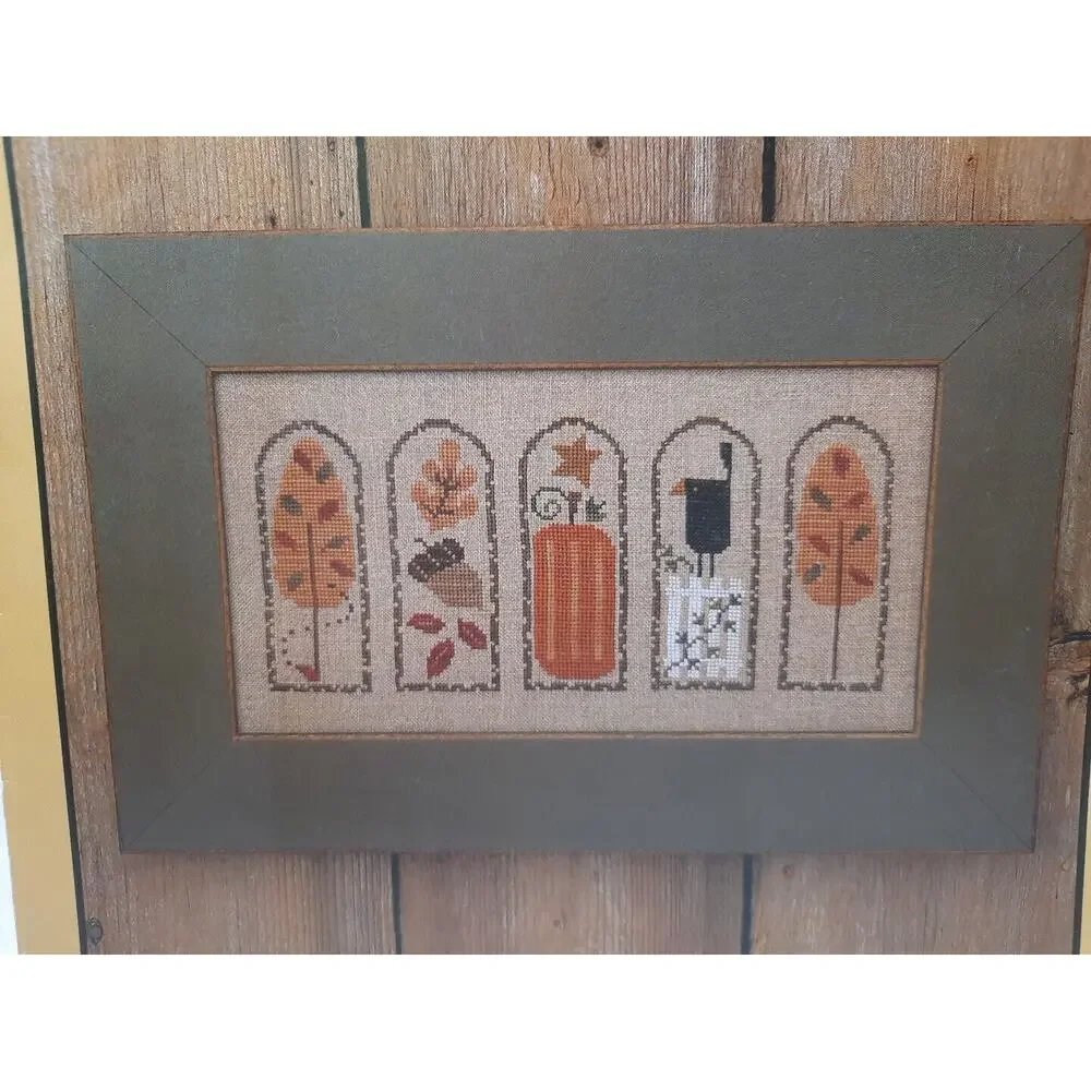 Vintage Bent Creek Cross Stitch Sampler Pattern Autumn Arches BC1073